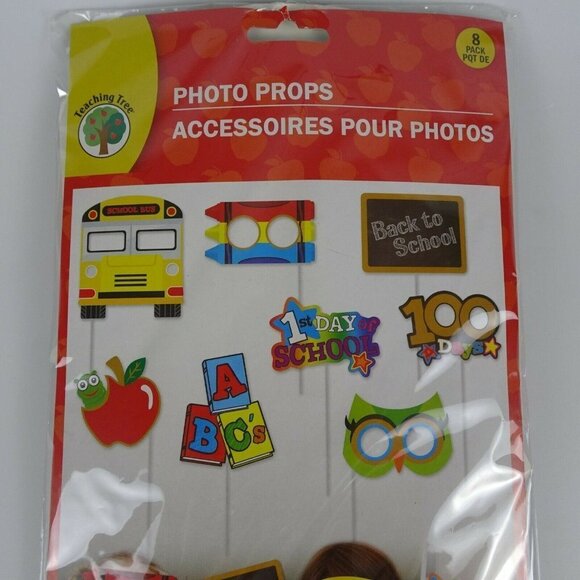 💰3/$25 Teaching Tree Back to School Photo Props 8-PC Accessories Party Booth - Picture 3 of 8